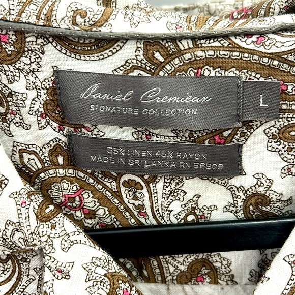 Daniel cremieax men’s dress shirt button up size Large - Picture 2 of 6
